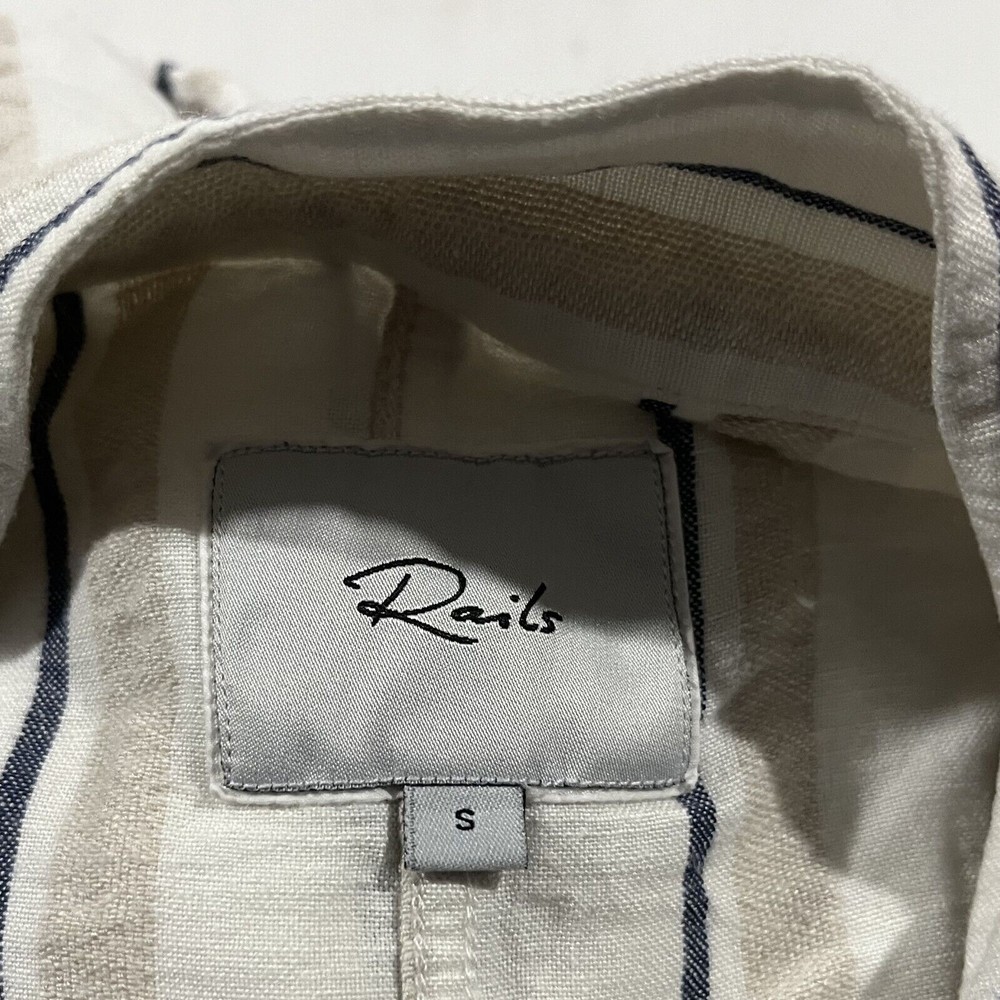 Womens Rails Rowen Linen Rayon Blend Button Pocke… - image 8